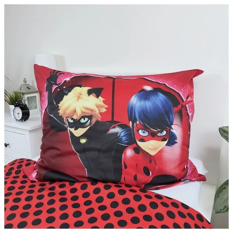 Единично памучно детско спално бельо 140x200 cm Miraculous – Jerry Fabrics