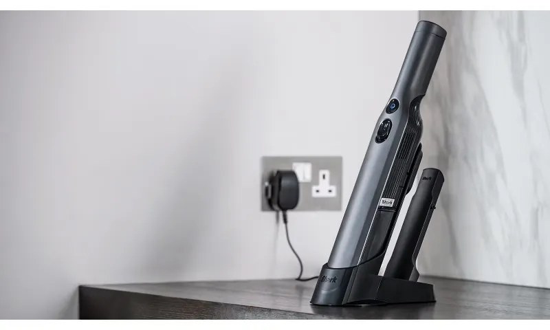 Ръчна прахосмукачка Shark WV200EU, 115W, Четка за животни, Автономия 8 мин, HEPA, Сив