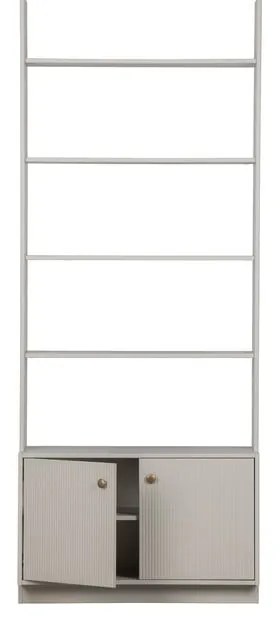 Светлосива модулна етажерка от борова дървесина 80x200 cm Madu - WOOOD