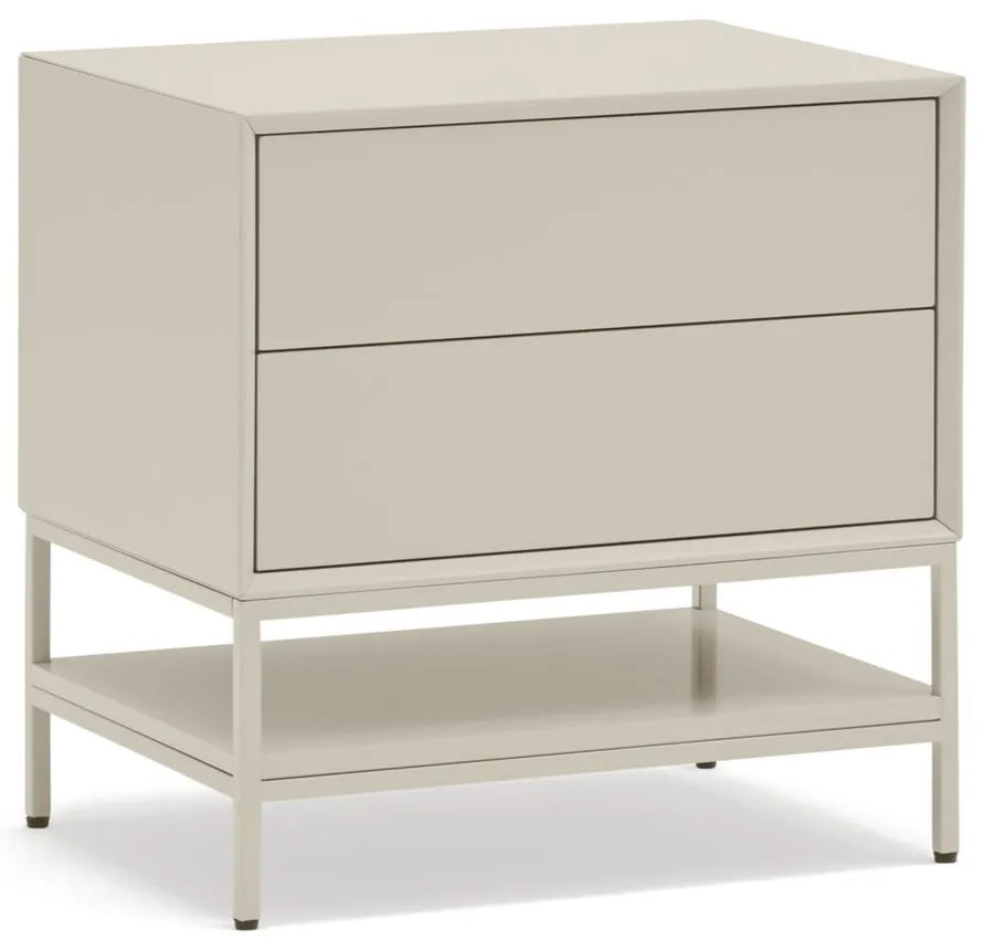 Кремаво нощно шкафче Platt – Teulat