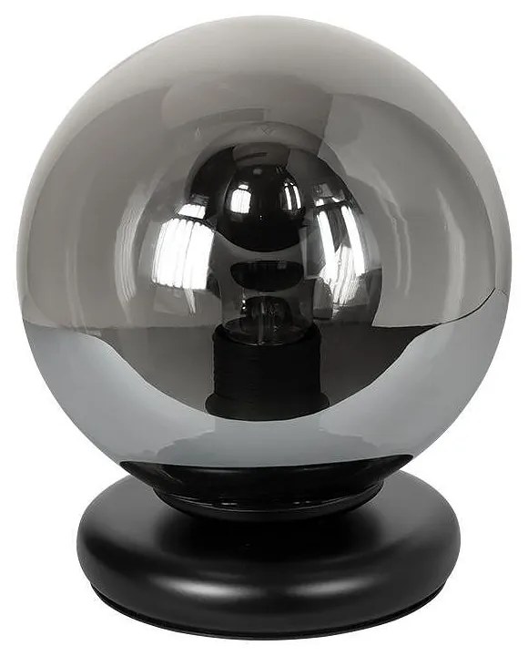 Настолна лампа ФИОРЕ, черен/сив, 1xE27