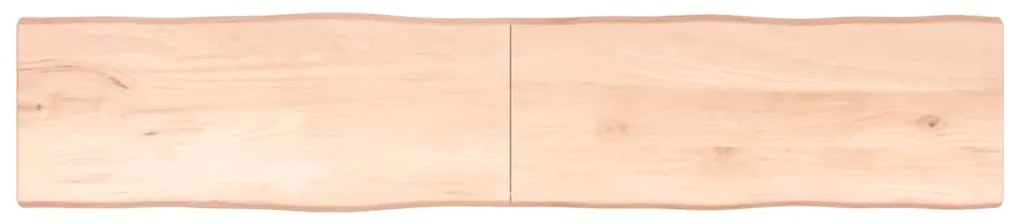 363914 vidaXL Плот за маса 200x40x(2-4) см необработено масивно дърво жив ръб