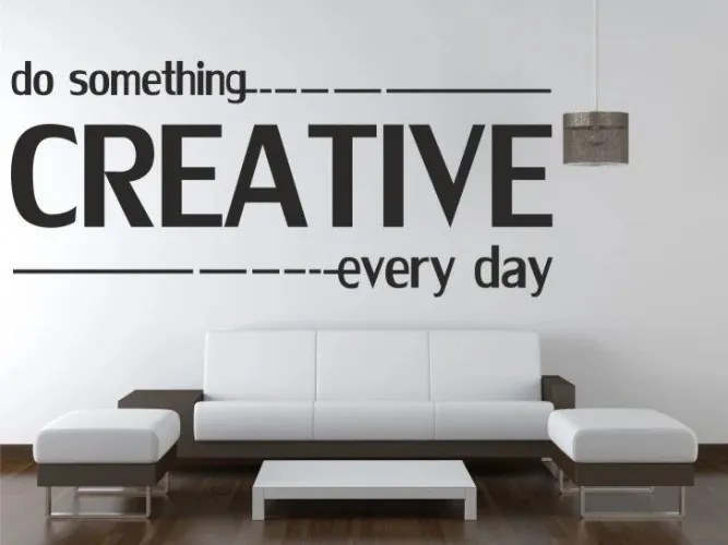 Стикер за стена DO SOMETHING CREATIVE EVERY DAY 100 x 200 cm