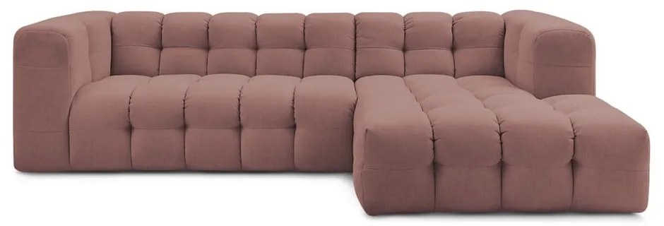 Светлорозов ъглов диван (десен ъгъл) Cloud – Bobochic Paris