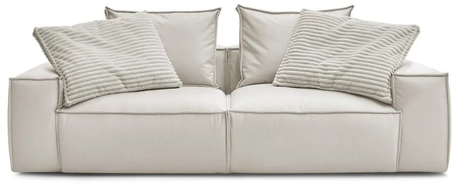 Бежов диван от изкуствена кожа 260 cm Boheme – Bobochic Paris