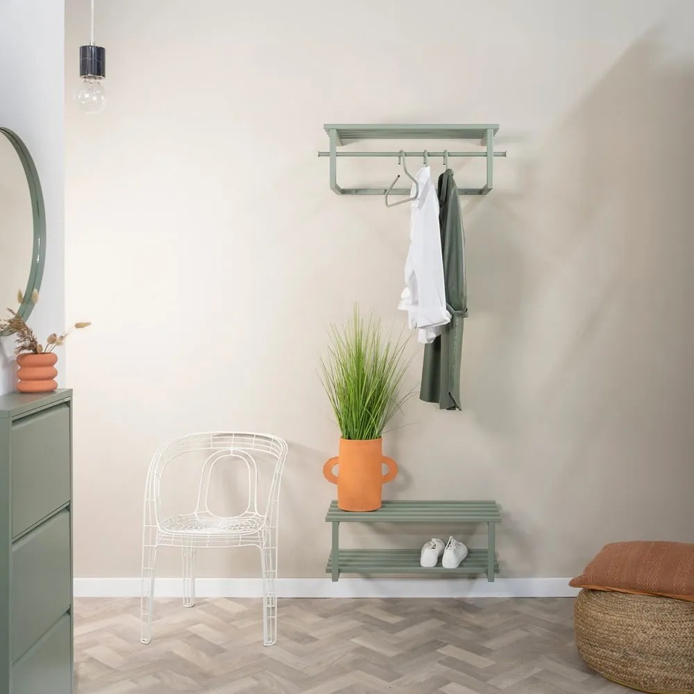 Сиво-зелена метална висяща стойка за обувки 71x26x34 cm Marco – Spinder Design