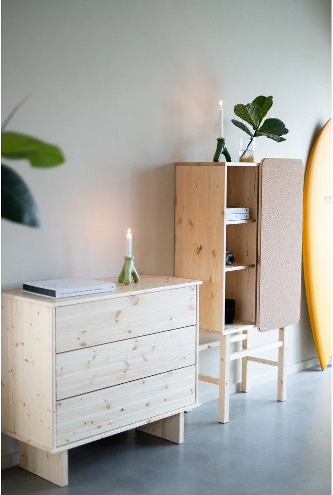 Библиотека от борова дървесина 70x142 cm Slide - Karup Design