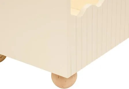 Детски кош Bouli, 60×36×30 cm, Бежов, MDF