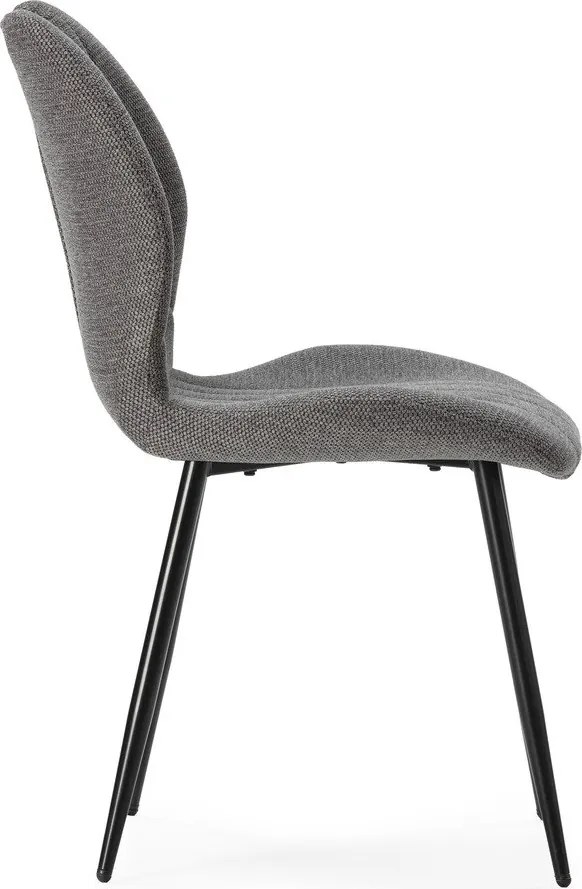 Сиви трапезни столове в комплект 4 бр. Muli – Marckeric