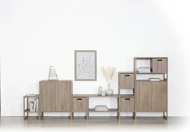 Рафт 5five Mix'n Modul Natural, 2 отделения, Сглобяем