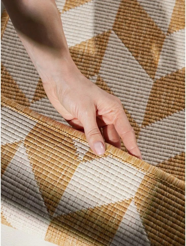 Пътека за открито и закрито в цвят жълта охра/кремава 80x200 cm Haringey Terrick – Ted Baker