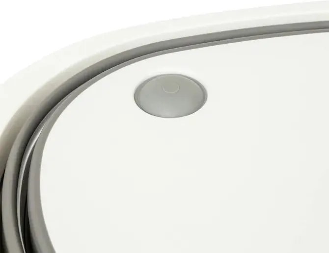 Купа 5five, Сива/Бяла, Сгъваема, 8 l, С тапа