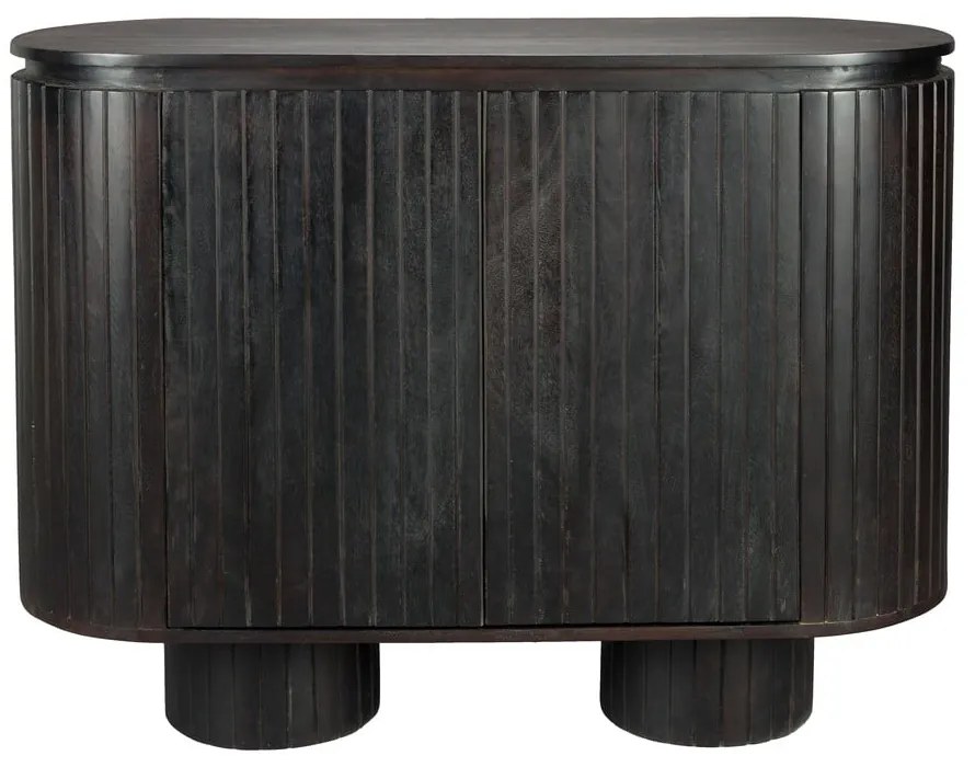 Тъмнокафяво шкафче от масивно манго 110x80x40 cm Kenji – Dutchbone