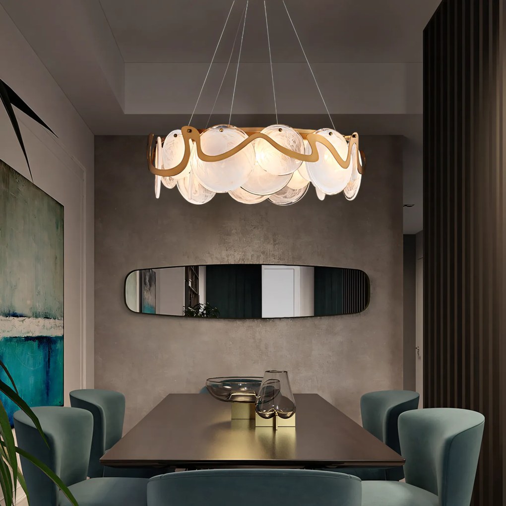 Лампа APP1544-8CP Brush Gold