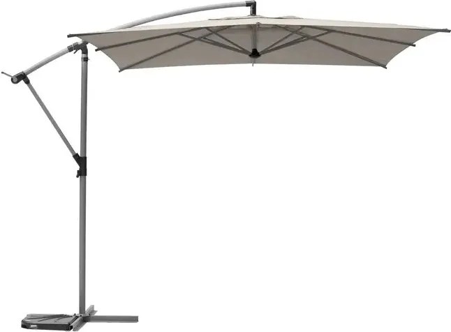 Градински чадър със странична стойка Hesperide Manoa, 2.5x2.5 m - Шисти