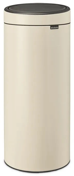 Кош за боклук Brabantia Touch Bin New 1005544, 30 л, Безшумно и плавно затваряне, Бежов