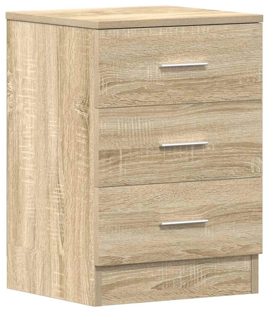 800456 vidaXL Нощно шкафче, дъб сонома, 38x35x56 см, инженерно дърво