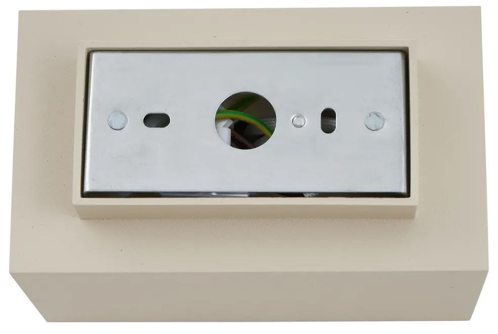 Модерен стенен аплик бежов GU10 50mm квадратен 2-светлинен - Sandy