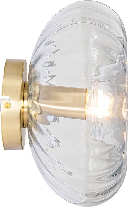 Смарт стенна лампа златна със стъкло, включително WiFi P45 - Ayesha