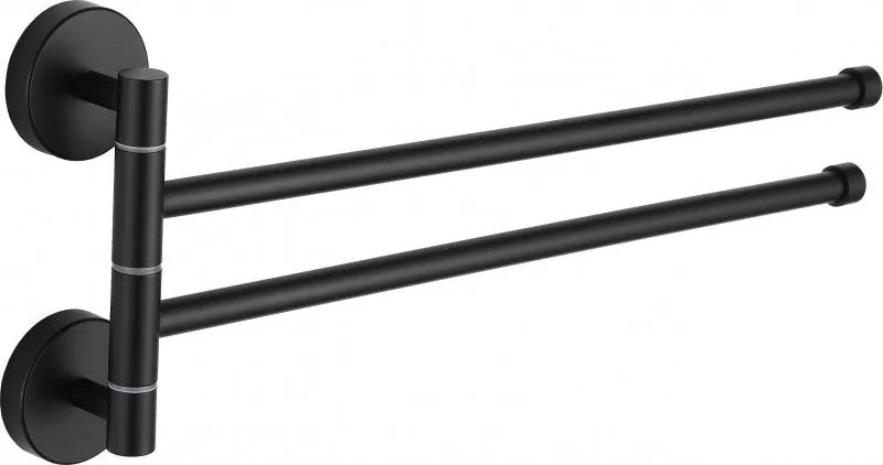 Mexen двоен въртящ се държач за кърпа, черен - 7039242-70