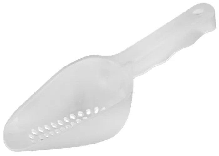 Horecano - Поликарбонатна лопатка за лед перфорирана 180мл 12,5x8xh6см бяла (GISPH-01)