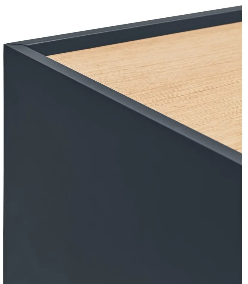 Масичка за телевизор в антрацит и естествен дъб 180x45 cm Otto - Teulat