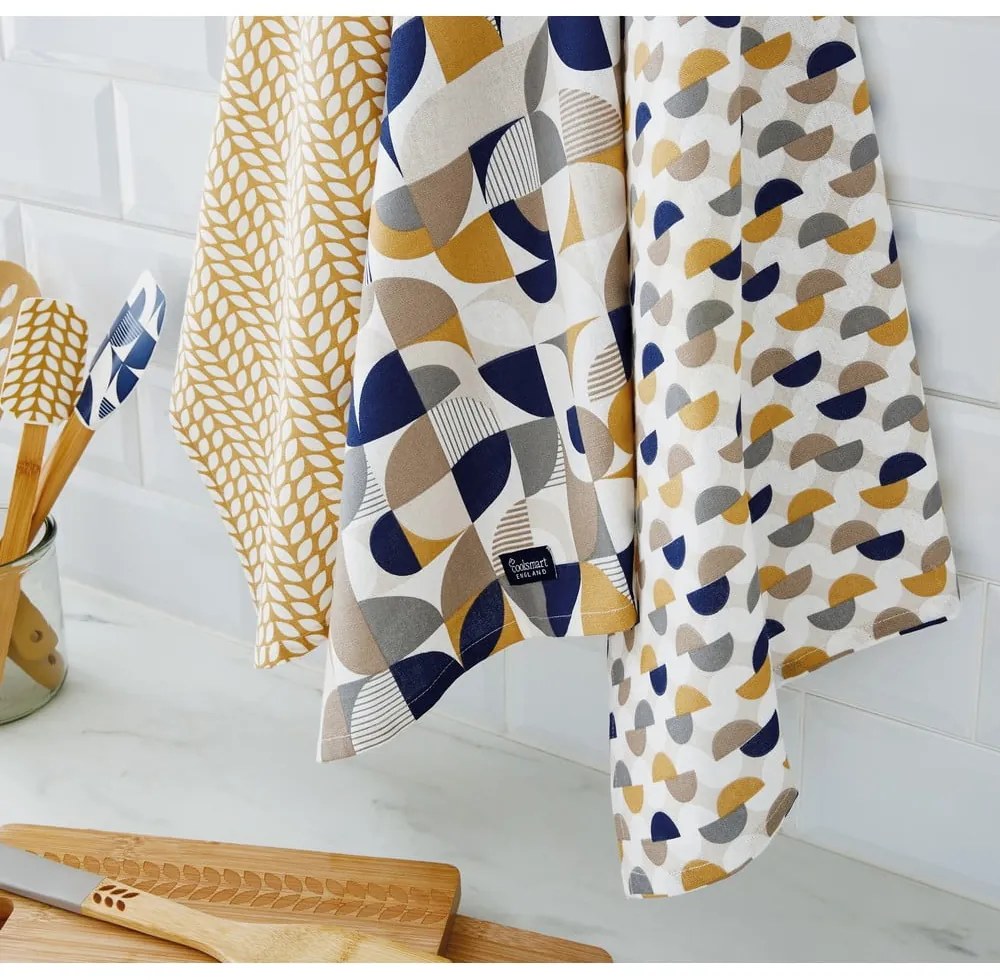 Памучни кърпи в комплект от 3 броя 45x65 cm Bauhaus - Cooksmart ®