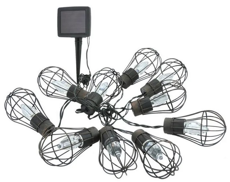 LED соларен външен гирлянд 10xLED/1,2V 300mAh 3,8m IP44