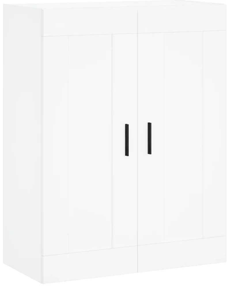 830396 vidaXL Стенен шкаф бял 69,5x34x90 см инженерно дърво