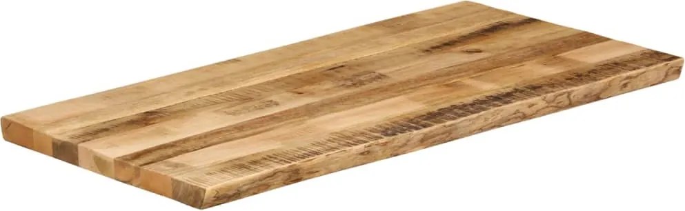 370694 vidaXL Плот за маса, жив ръб, 100x60x3,8 см, масивно дърво грубо манго