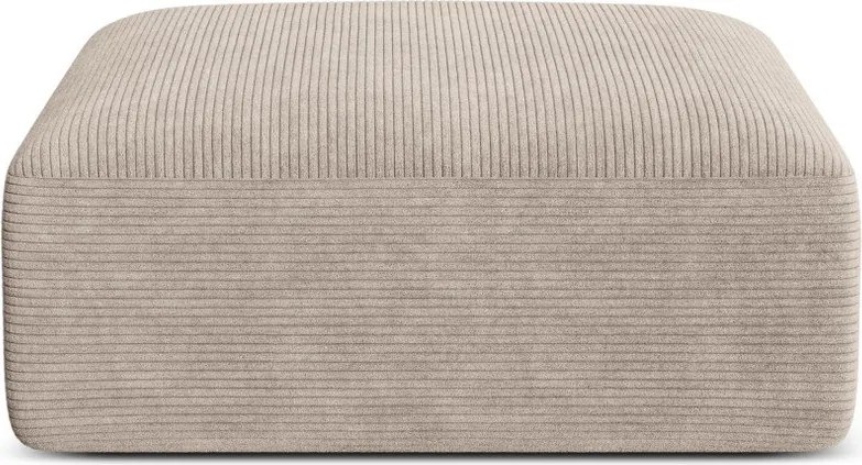 Светлокафява табуретка от рипсено кадифе Campi – Cosmopolitan Design