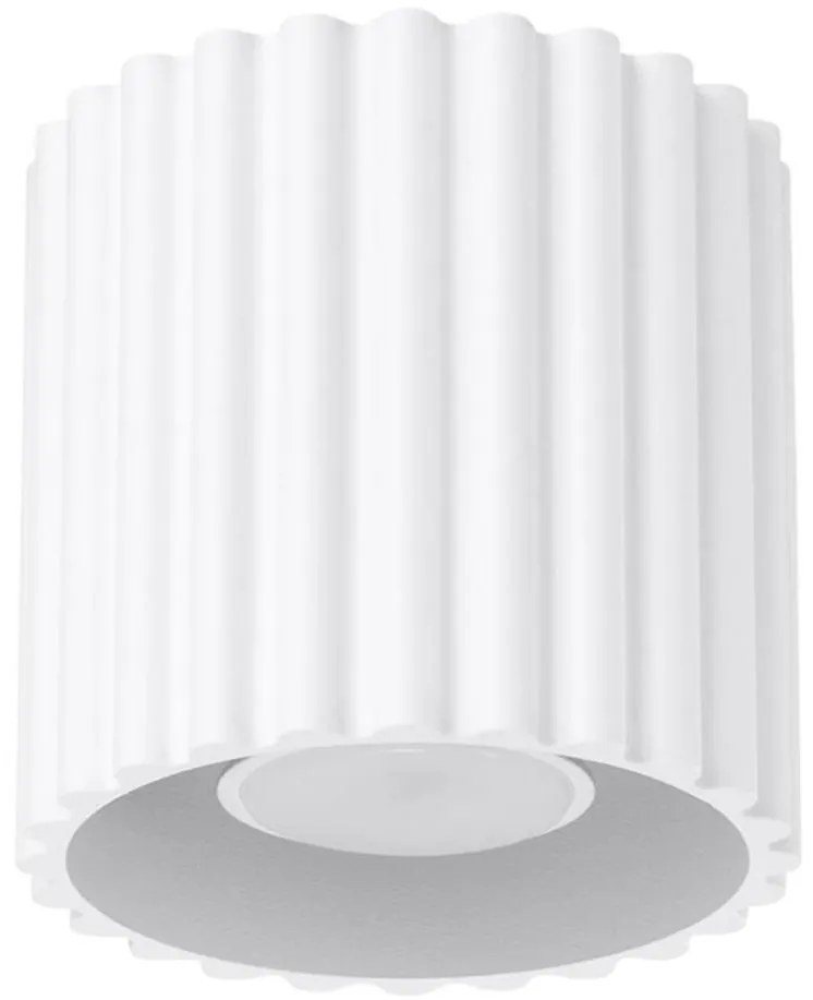 Sollux  SL.1779 - Точково осветително тяло AURA 1xGU10/10W/230V 10 cm бяло