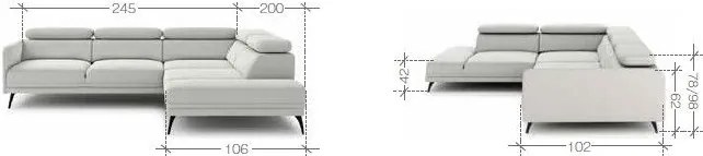 Ъглов диван Julian-Right