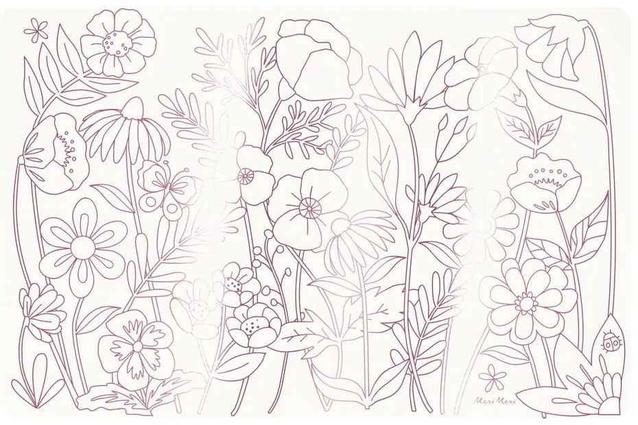 Хартиени подложки за хранене в комплект 8 бр. 28x42.5 cm Butterflies & Flowers – Meri Meri