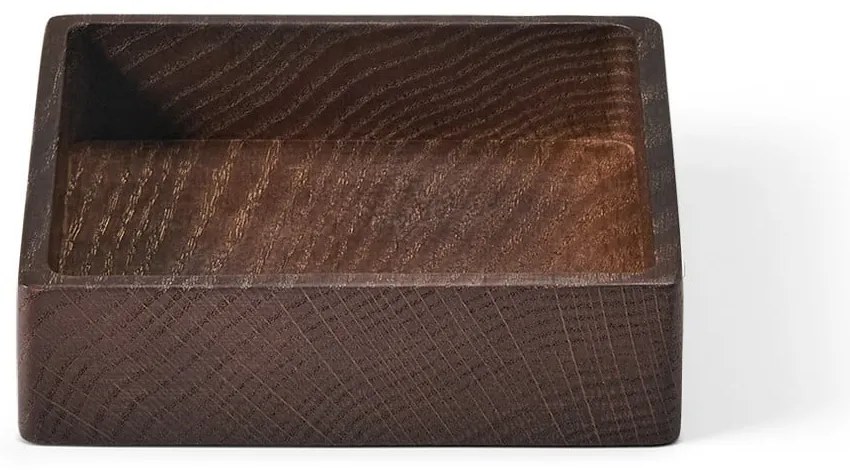 Кафява декоративна дървена кутия за съхранение 11x11x3 cm Square S – LIND DNA