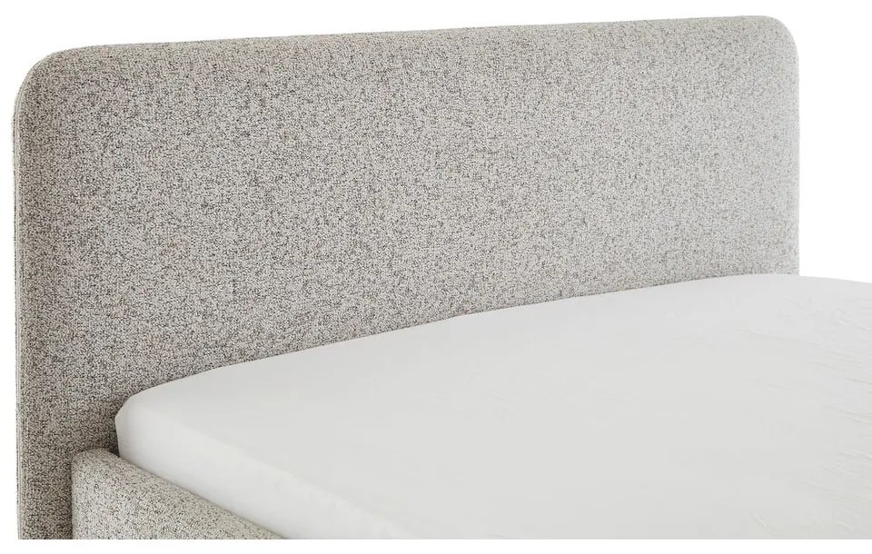 Бежово двойно легло 160x200 cm тапицирано без ламелно дъно Primo – Meise Möbel