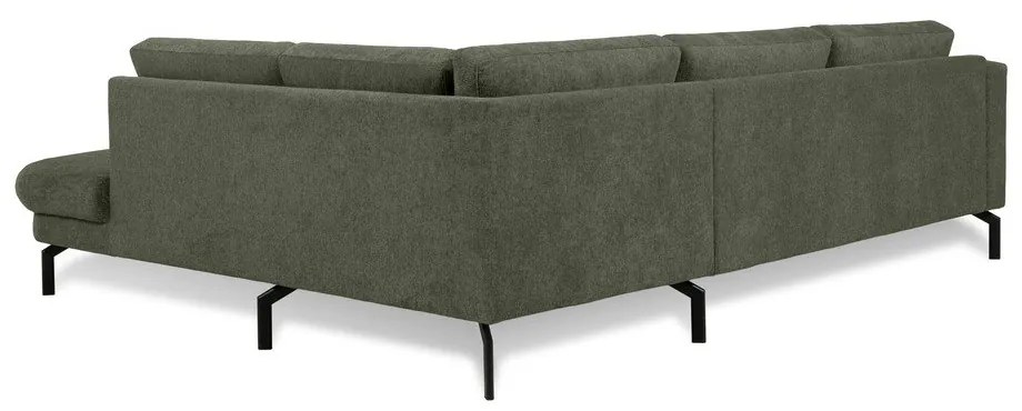 Тъмнозелен ъглов диван (десен ъгъл) Gomero – Scandic