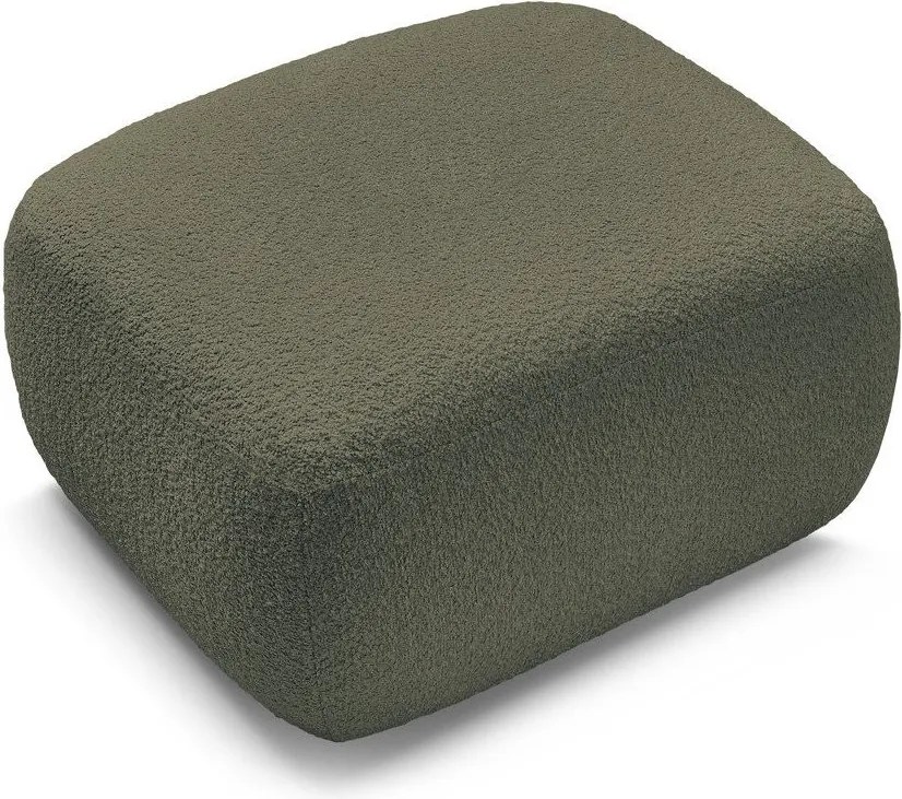 Зелена табуретка от прежда с примки от букле Montaigne – Bobochic Paris