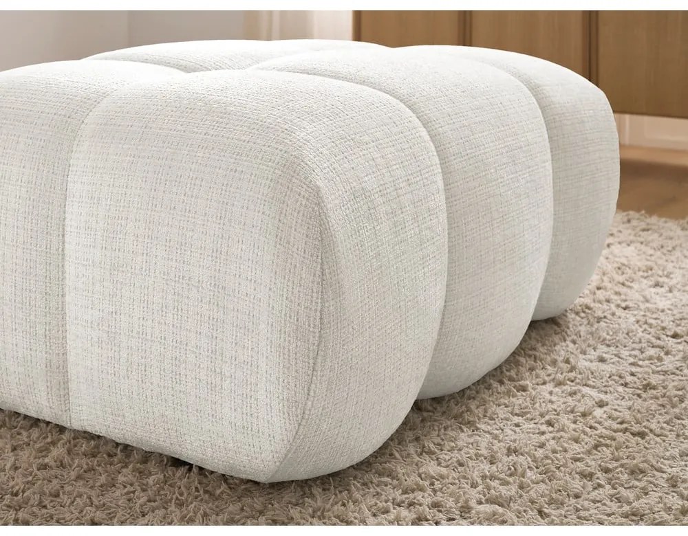 Бяла шенилова табуретка Ivane – Bobochic Paris