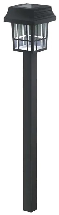 Aigostar - LED соларна лампа 0,006W/1,2V, 32 см, черна, 6500K, IP44