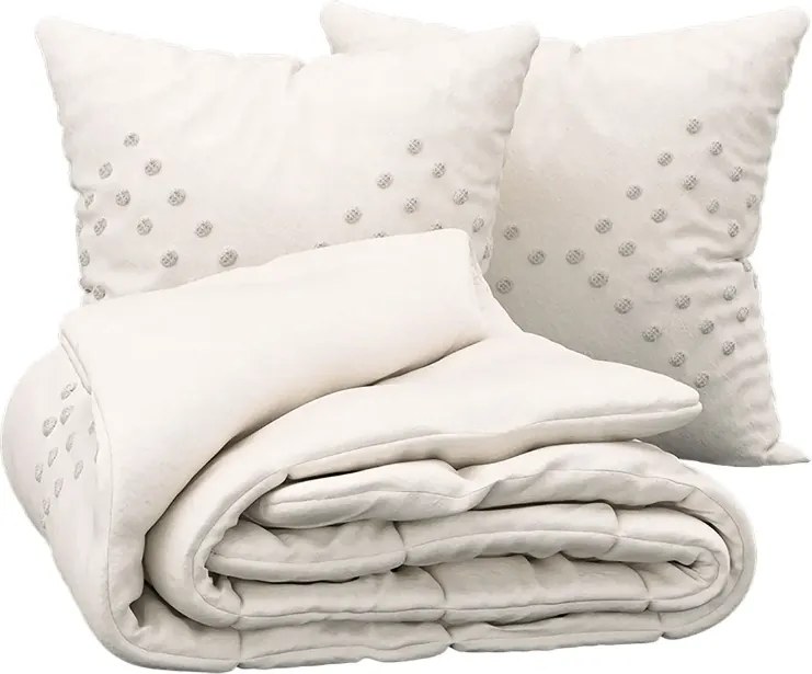 Спален комплект atmosphera Ivory, Релефен памук - 240x260 cm