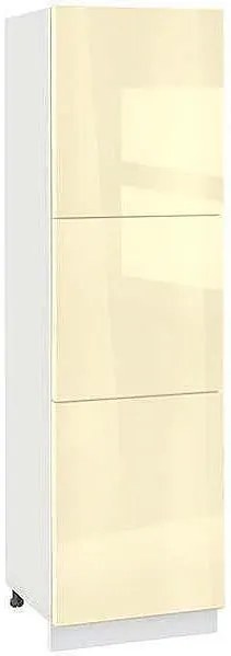 Колонен шкаф МДФ Глосмакс 603К (60см) Бял