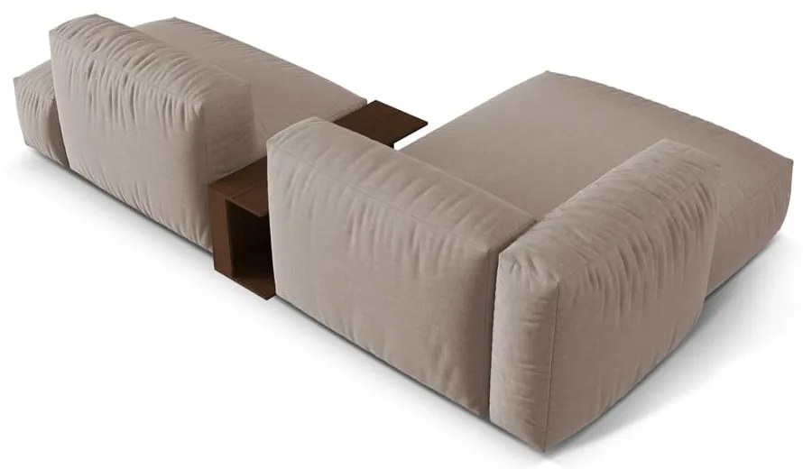 Бежов модулен ъглов диван (ляв ъгъл) Martina – Micadoni Home