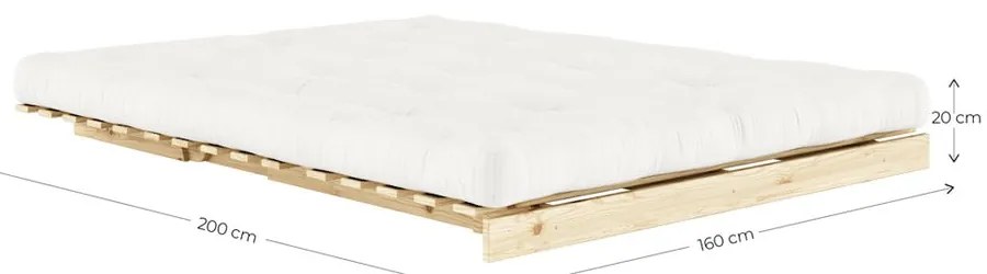 Сив разтегателен диван 160 cm Roots - Karup Design