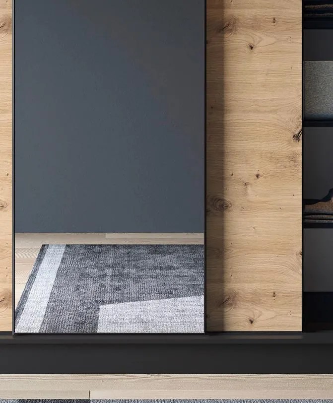 Плъзгащ се гардероб Svole III с Огледало