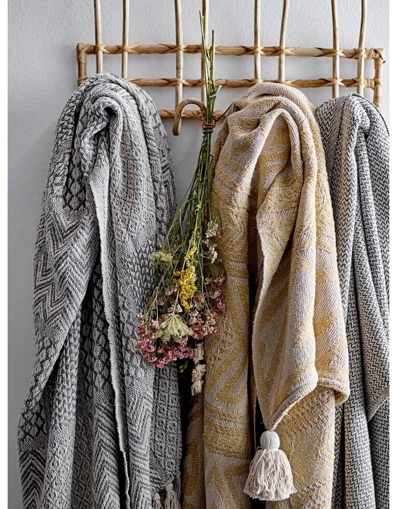 Сиво одеяло , 130 x 160 cm Throw - Bloomingville