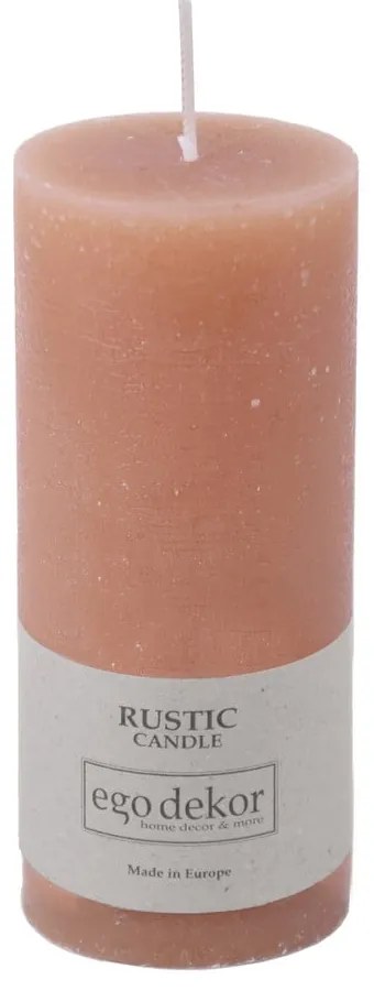 Прахово розова свещ Rust, време за горене 58 h Rustic - Rustic candles by Ego dekor
