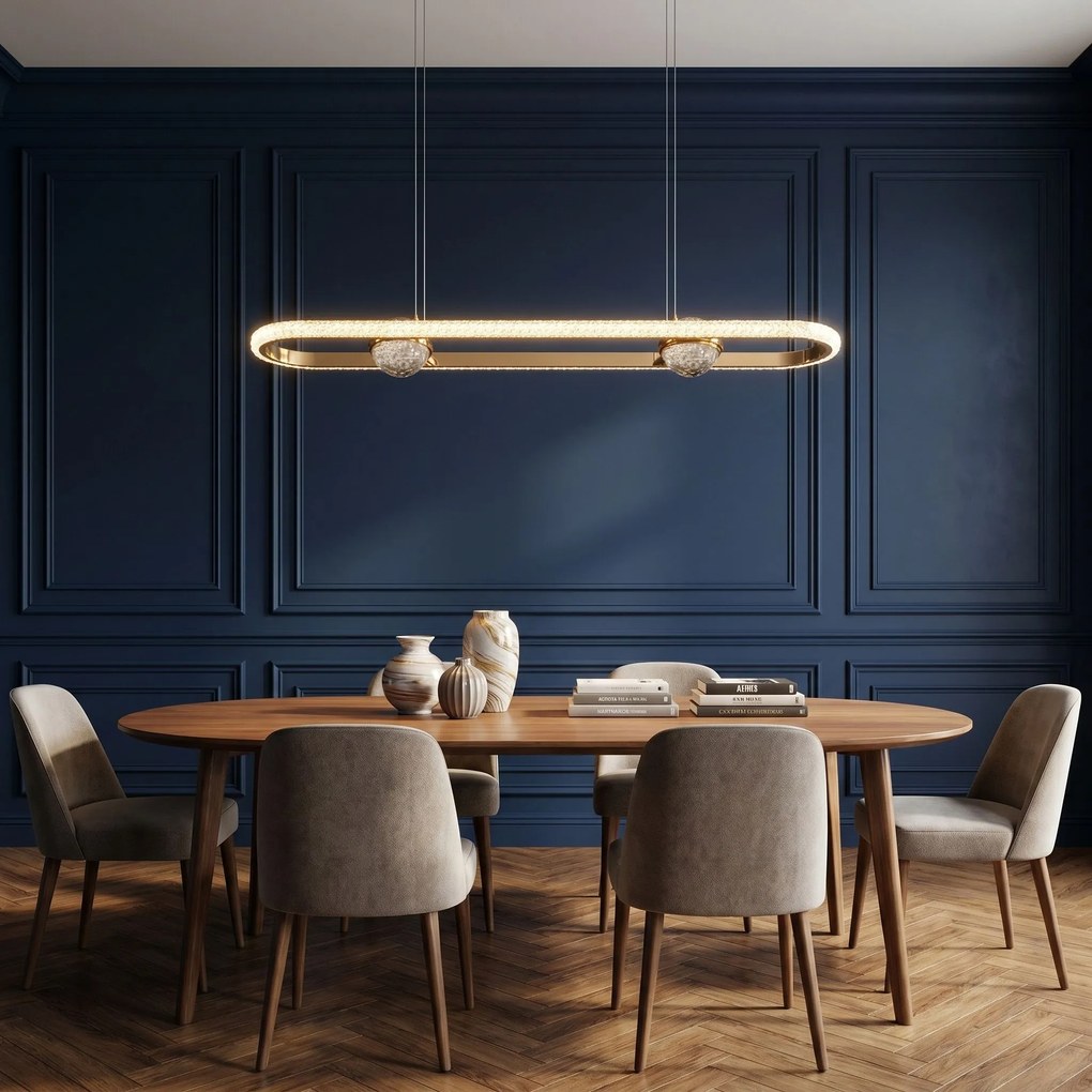 ВИСЯЩА ТАВАННА ЛАМПА LED G159-CP GOLD