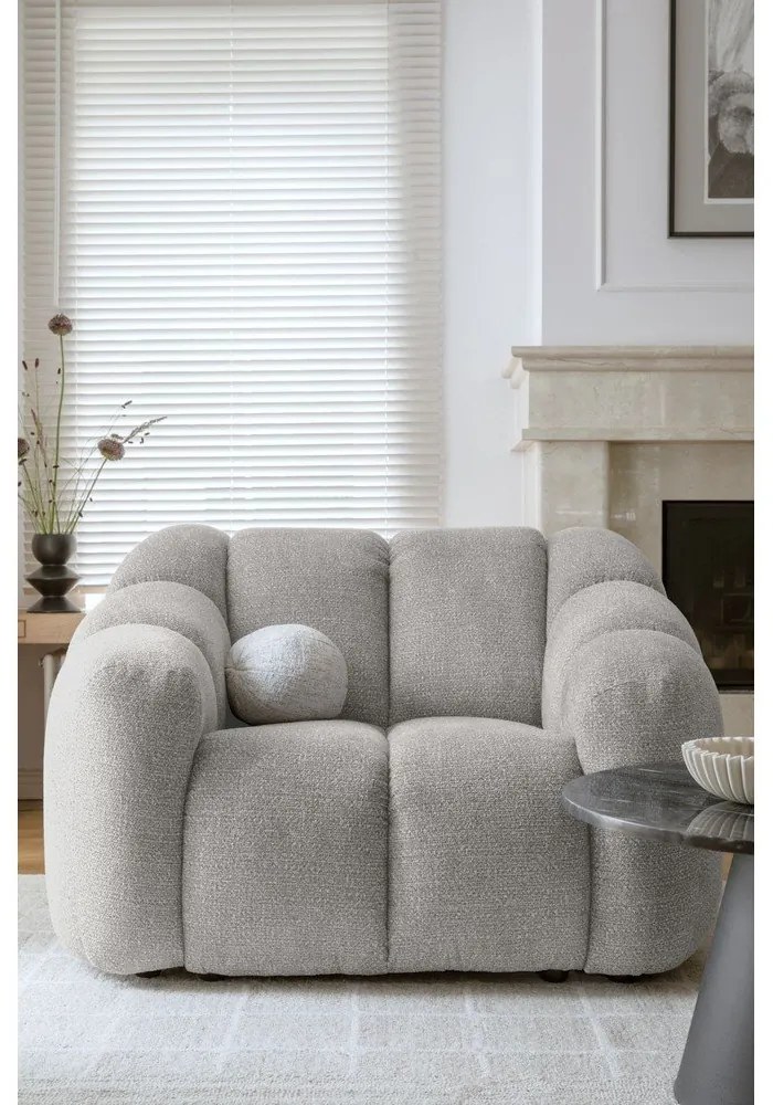 Светлосиво кресло Shell – Miuform