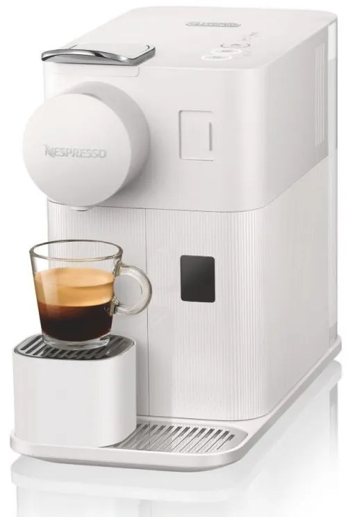 Еспресо машина DeLonghi EN510W, 1450W, 19 bar, 1 л, Nespresso, Автоматично изключване, Бял
